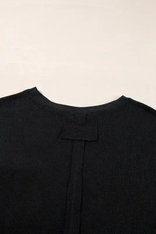 Two Piece Shorts Sets Cozy Waffle Lounge Set