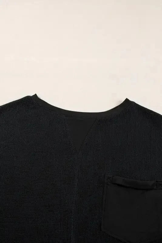 Two Piece Shorts Sets Cozy Waffle Lounge Set