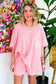 Two Piece Shorts Sets Cozy Waffle Lounge Set