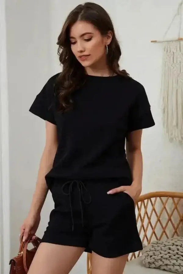 Two Piece Shorts Sets Fashionfitz 2 Piece Shorts Outfit Women - Stylish Set