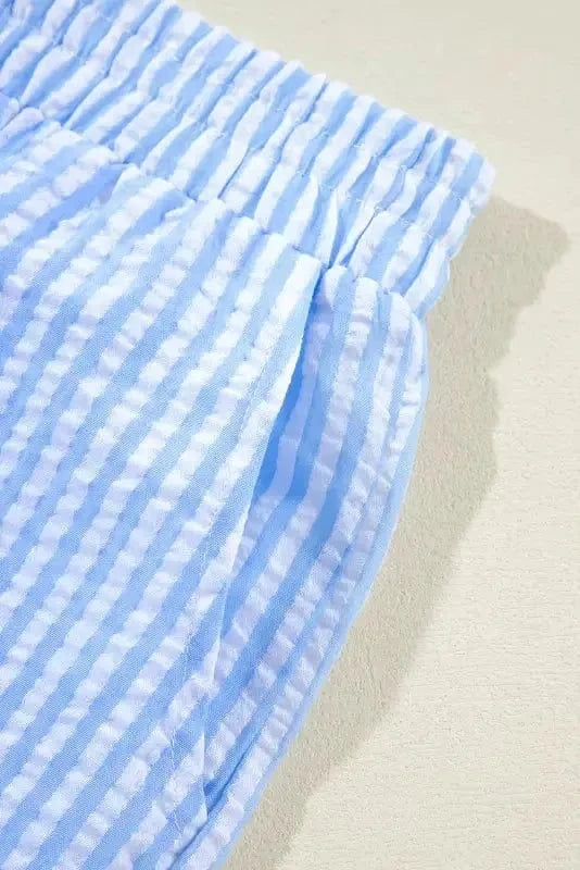 Two Piece Shorts Sets Nautical Knots Co-ord Set