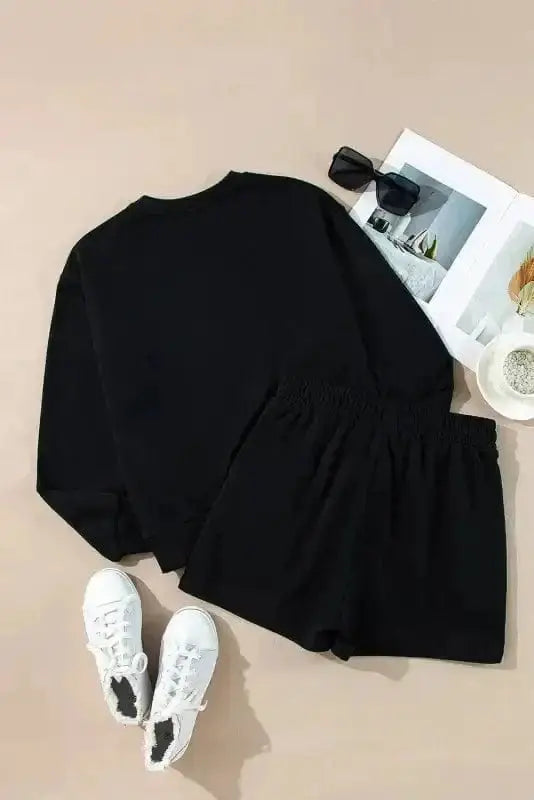 Two Piece Shorts Sets Sequin Merry Co-ord Set
