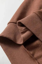 Two Piece Shorts Sets Sequined COFFEE Sweat Set