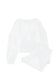 Two Piece Shorts Sets White Waffle Knit Lounge Set