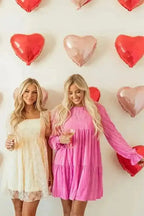 Velvet Dresses Blushing Berry Velvet Dress