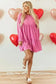 Velvet Dresses Blushing Berry Velvet Dress