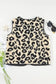 Vests Leopard Print Sherpa Vest Coat