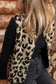 Vests Leopard Print Sherpa Vest Coat