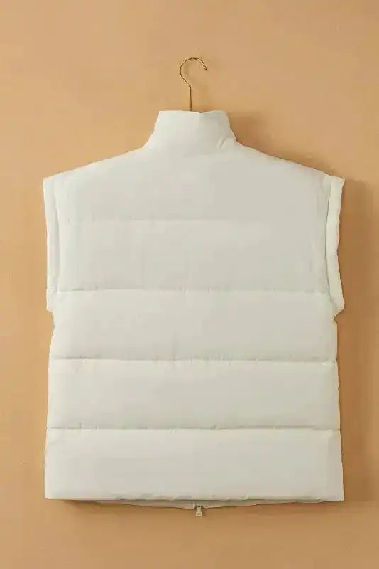 Vests Oversized Zipper Puffer Vest