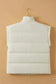 Vests Oversized Zipper Puffer Vest