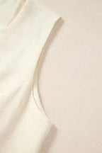 Vests Snowy Chic Linen Vest