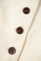 Vests Snowy Chic Linen Vest