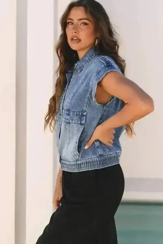 Vests Vintage Vibes Denim Vest