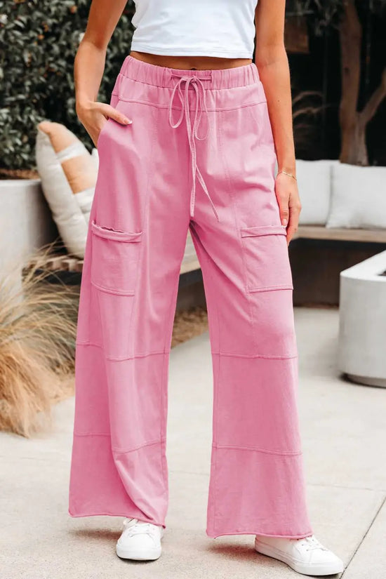 Fashionfitz wide leg cargo pants - women’s trendy style