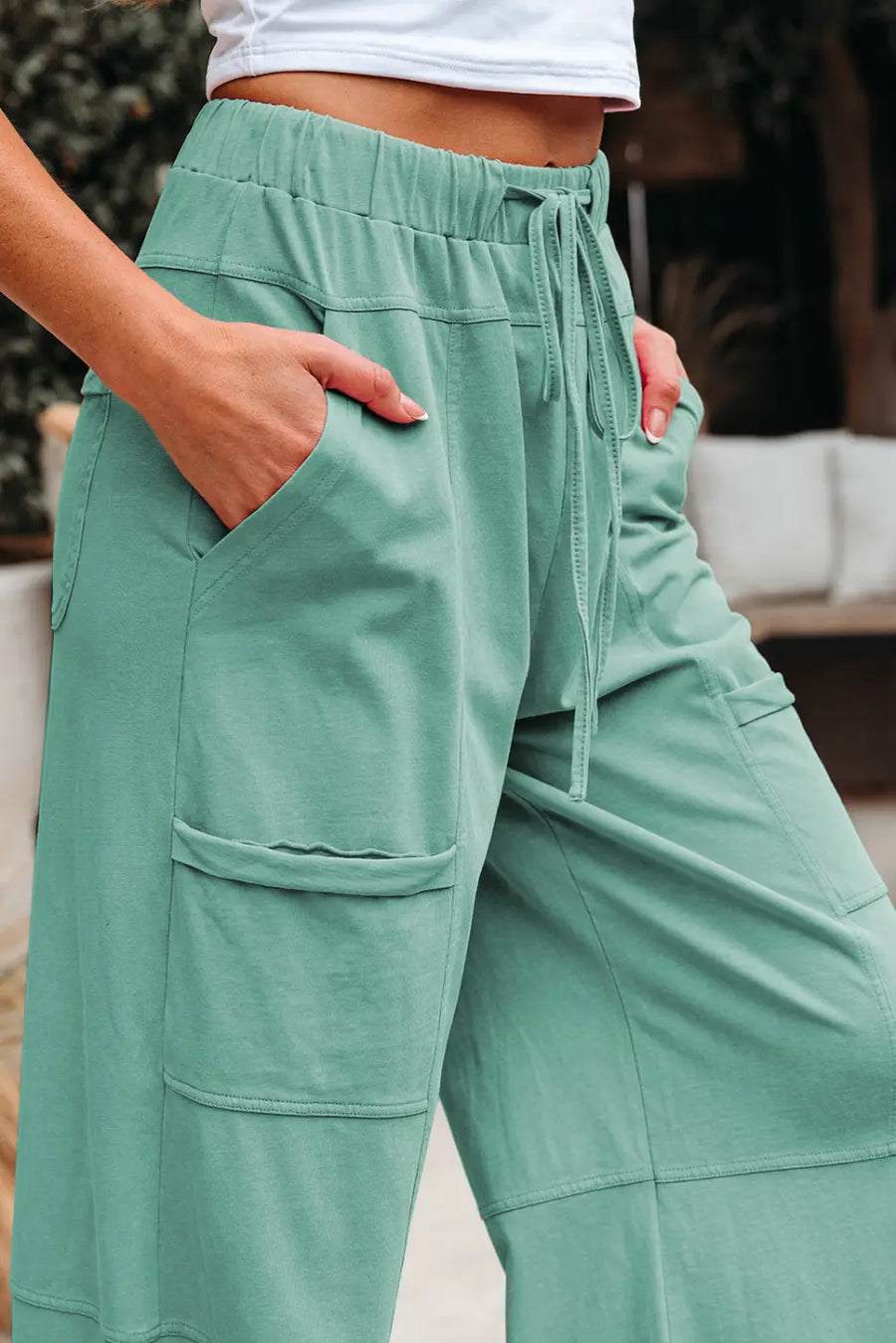 Fashionfitz wide leg cargo pants - women’s trendy style