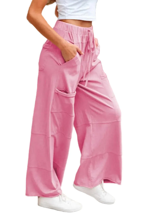 Fashionfitz wide leg cargo pants - women’s trendy style
