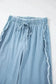 Wide Leg Jeans Ocean Whisper Ruffle Jeans