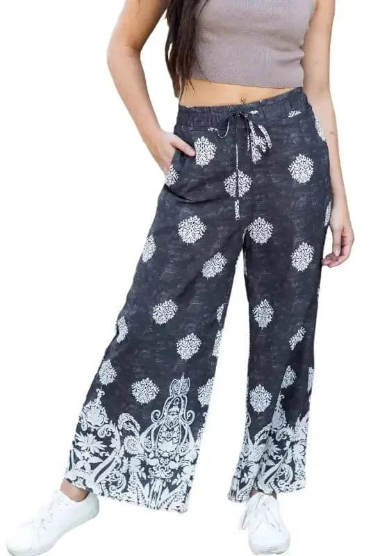Wide Leg Pants Boho Charm Palazzo Pants