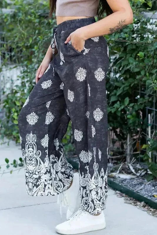 Wide Leg Pants Boho Charm Palazzo Pants