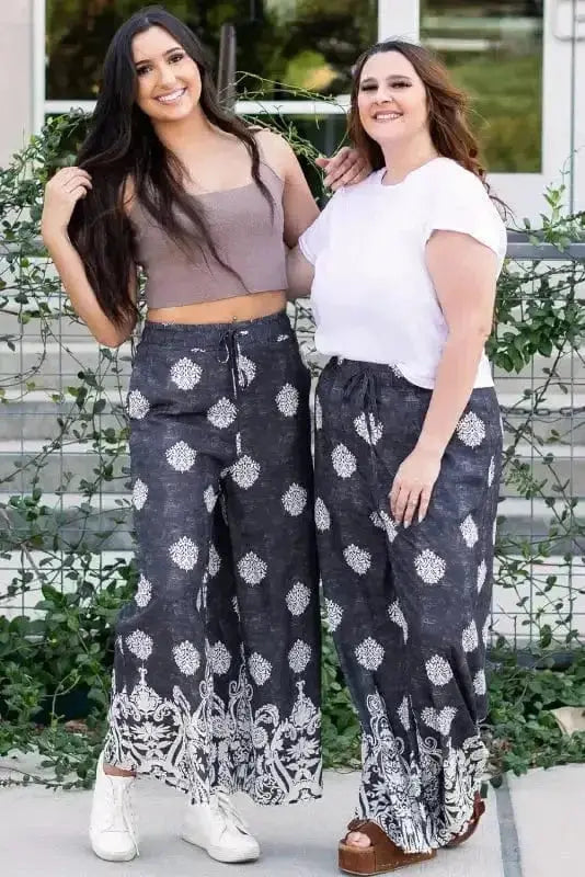 Wide Leg Pants Boho Charm Palazzo Pants