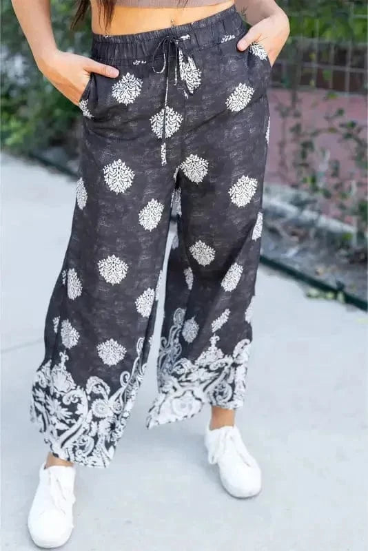 Wide Leg Pants Boho Charm Palazzo Pants