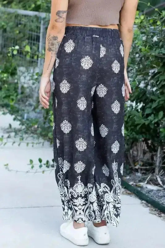 Wide Leg Pants Boho Charm Palazzo Pants