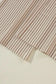 Wide Leg Pants Safari Chic: Khaki Stripe Drawstring Trousers