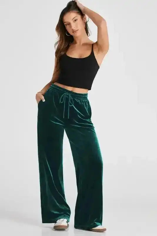 Yoga Pants Velvet Dream Flowy Trousers