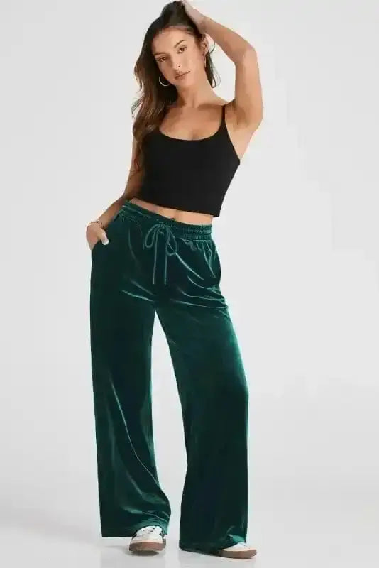 Yoga Pants Velvet Dream Flowy Trousers