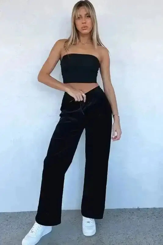 Yoga Pants Velvet Dream Flowy Trousers