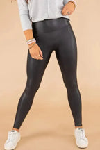 Faux Leather Skinny Leggings - Fashionfitz