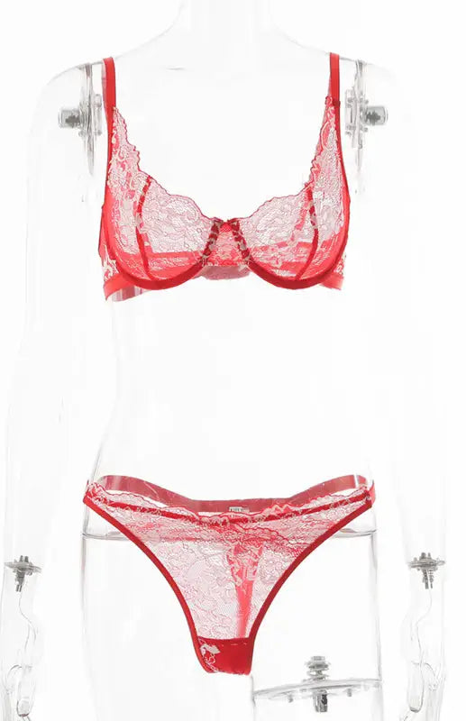 Your favorite ex - lace lingerie set - sets