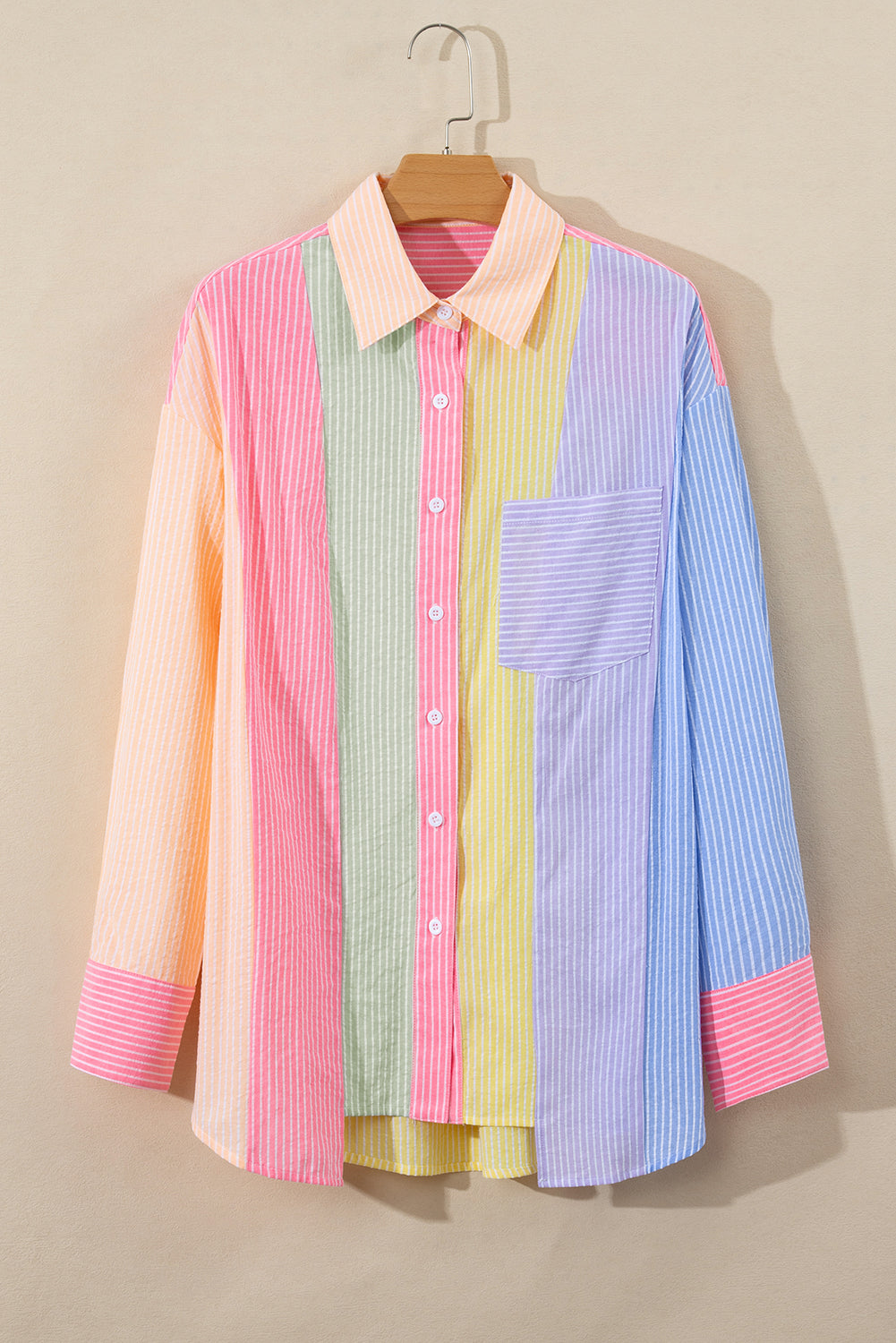StripeSplash Oversized Shirt