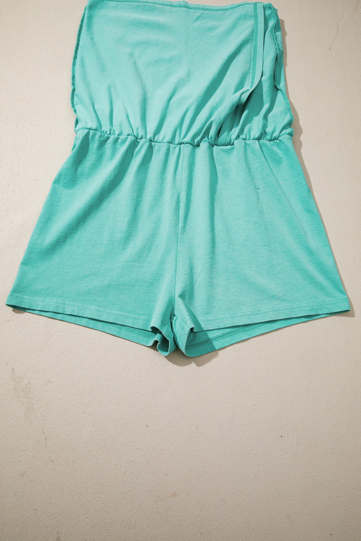 Mineral Wash V-Neck Tee Skort Set Two Piece Co-Ord High Waist Split Mini