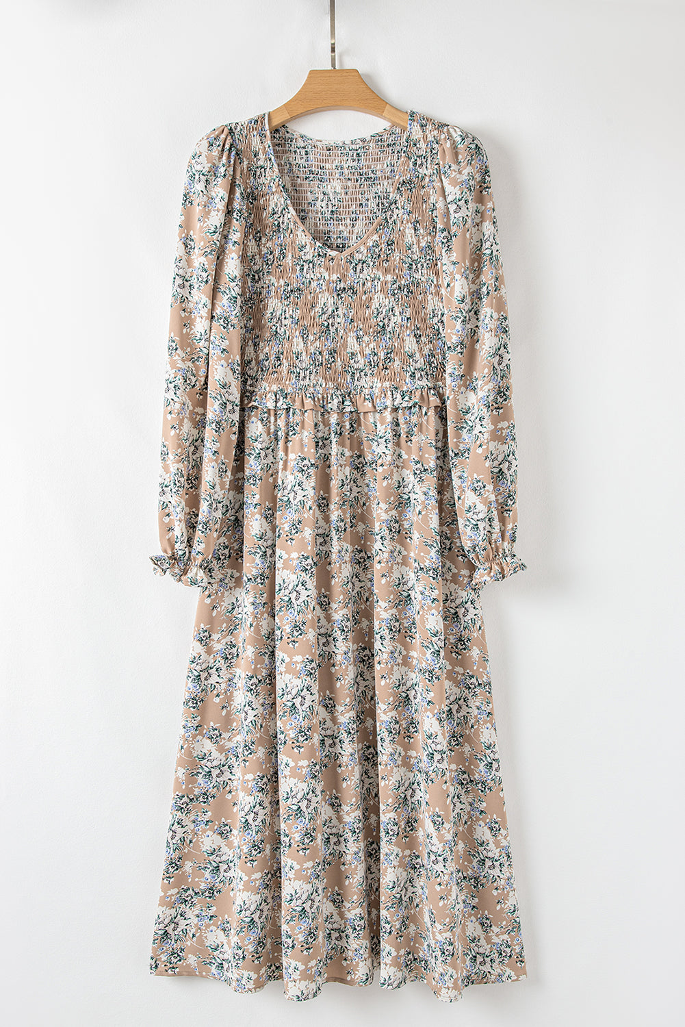 Maple Grove Floral Maxi Dress - Smocked Puff Sleeve