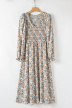 Maple Grove Floral Maxi Dress - Smocked Puff Sleeve