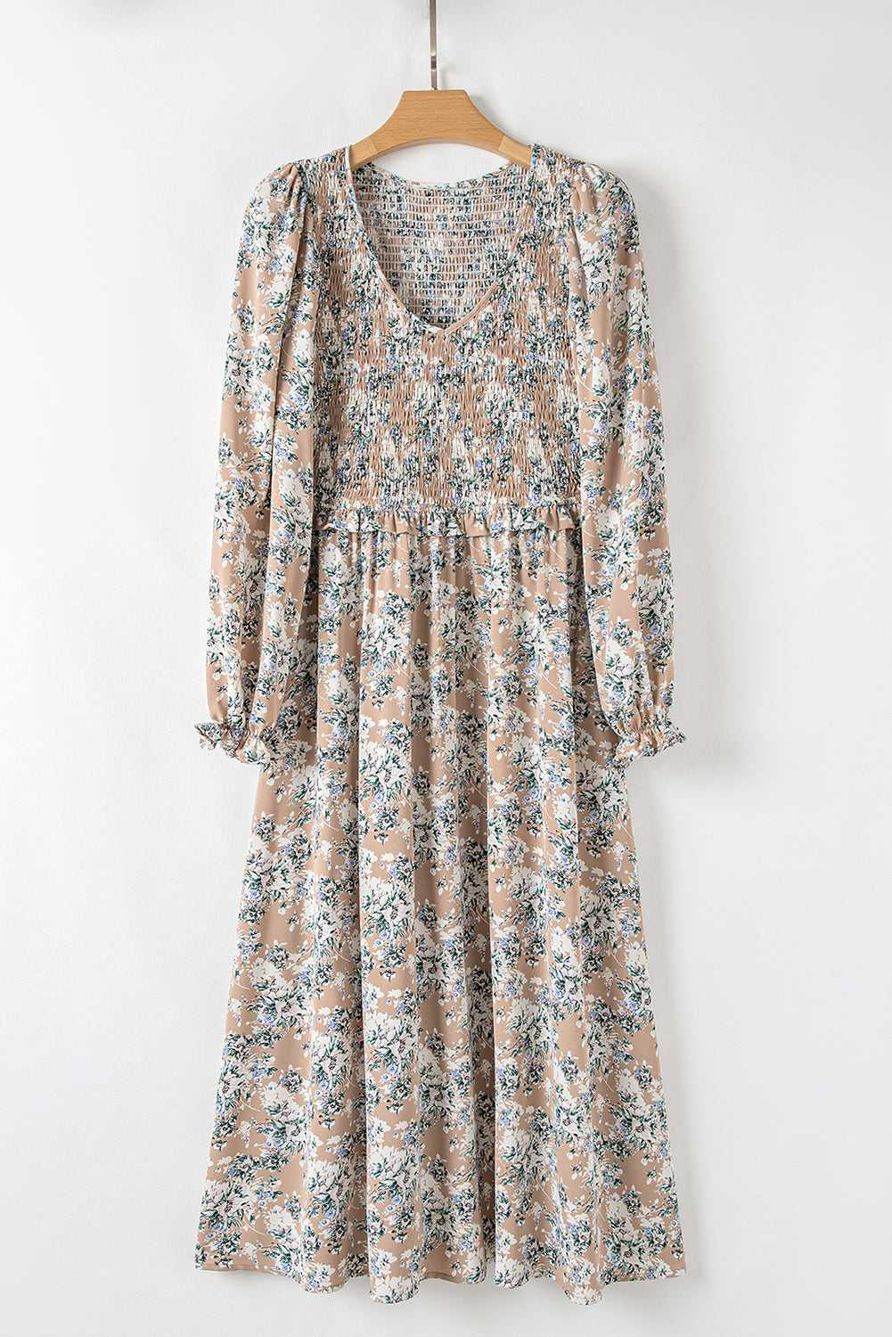 Maple Grove Floral Maxi Dress - Smocked Puff Sleeve