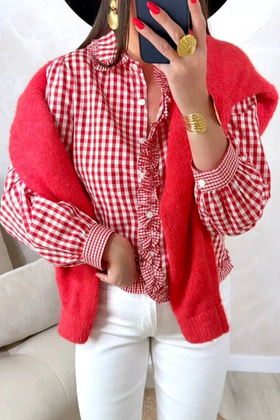 Plaid shirt worn open as a casual layer — Fashionfitz UK