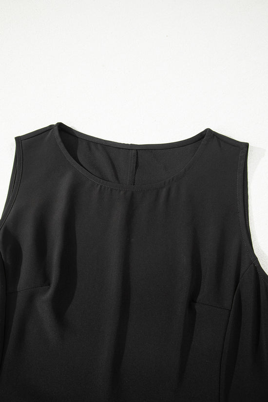 Black Lace Maxi Dress | Sleeveless Floral Lace Dress