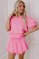 Pearl Bow Chic Co-Ord - Elegant Two-Piece Set - Fashionfitz