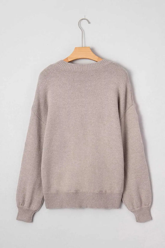 Women’s floral embroidered sleeve jumper | fashionfitz uk