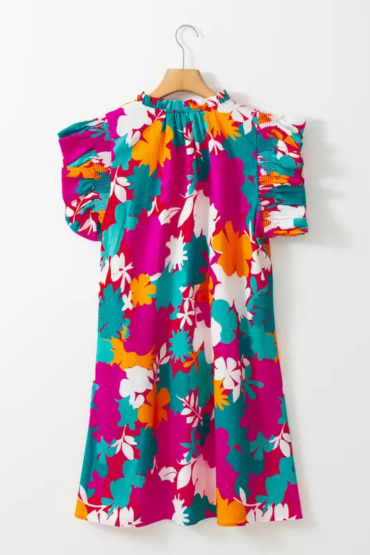 Fitz floral summer mini dress - dresses/floral dresses