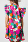 Fitz floral summer mini dress - dresses/floral dresses