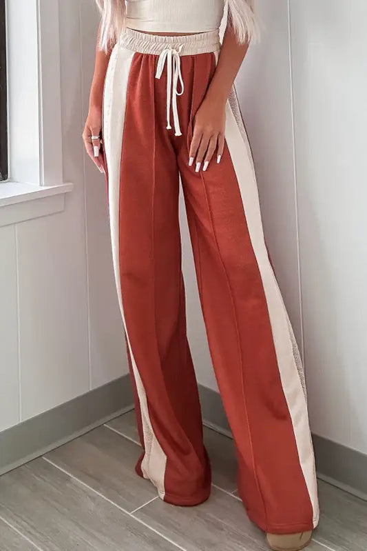 Flamingo fiesta wide-leg pants | vibrant & comfy high-waist design