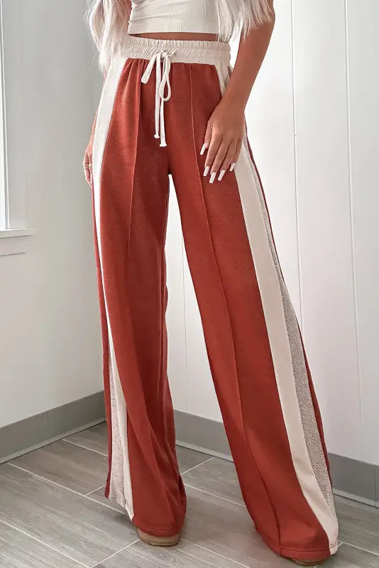 Flamingo fiesta wide-leg pants | vibrant & comfy high-waist design