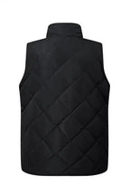 Fleece Lined Quilted Vest Coat - Fashionfitz
