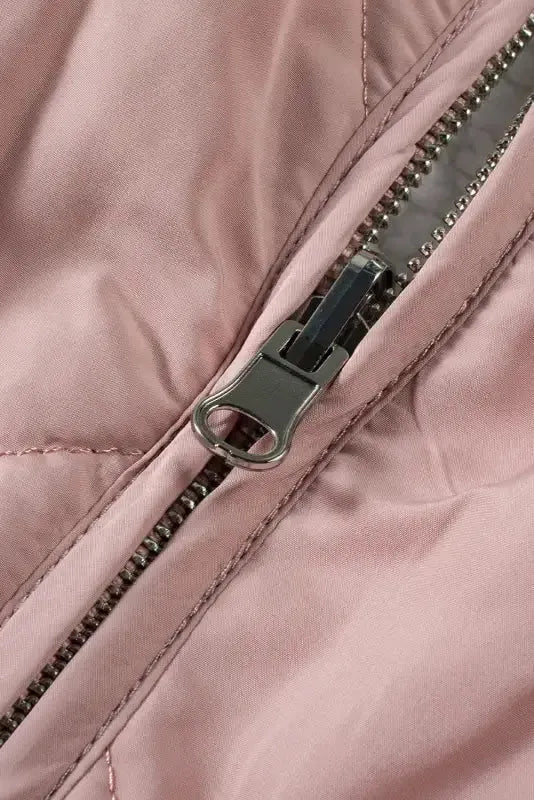 Fleece Lined Quilted Vest Coat - Fashionfitz