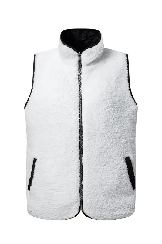 Fleece lined quilted vest | women’s coats | fashionfitz