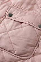 Fleece Lined Quilted Vest Coat - Fashionfitz