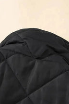 Fleece Lined Quilted Vest Coat - Fashionfitz